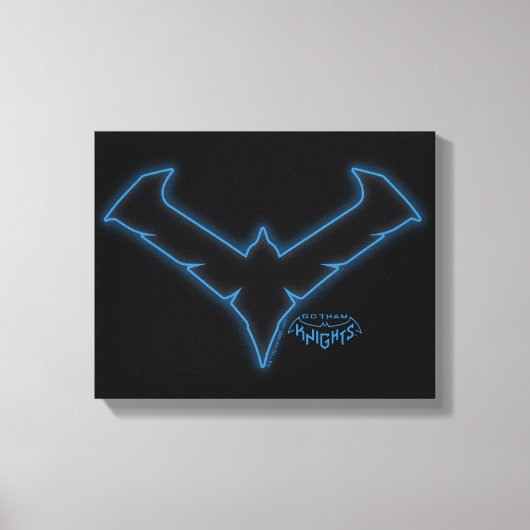 Gotham Knights Nachtelijke Logo Canvas Afdruk (Voorkant)