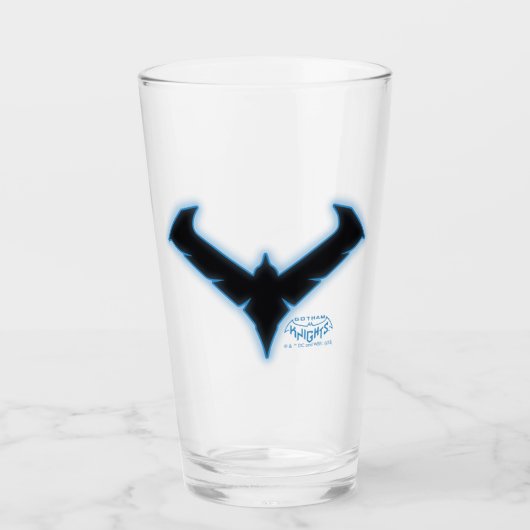 Gotham Knights Nachtelijke Logo Glas (Voorkant)