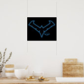 Gotham Knights Nachtelijke Logo Poster (Keuken)