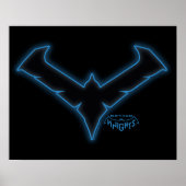 Gotham Knights Nachtelijke Logo Poster (Voorkant)