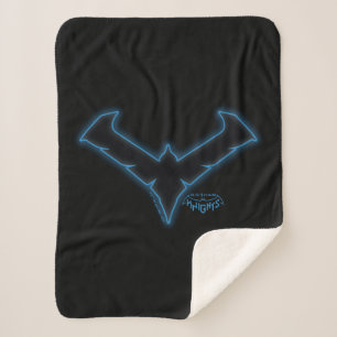 Gotham Knights Nachtelijke Logo Sherpa Deken