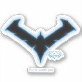 Gotham Knights Nachtelijke Logo Sticker (Voorkant)