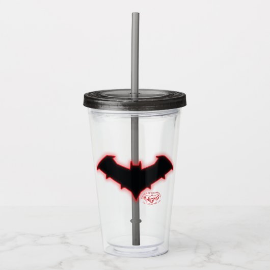 Gotham Knights Red Hood Logo Acryl Drinkbeker (Voorkant)