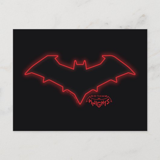 Gotham Knights Red Hood Logo Briefkaart (Voorkant)