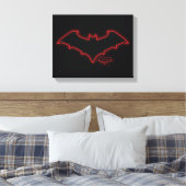Gotham Knights Red Hood Logo Canvas Afdruk (Insitu (Slaapkamer))