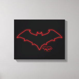 Gotham Knights Red Hood Logo Canvas Afdruk