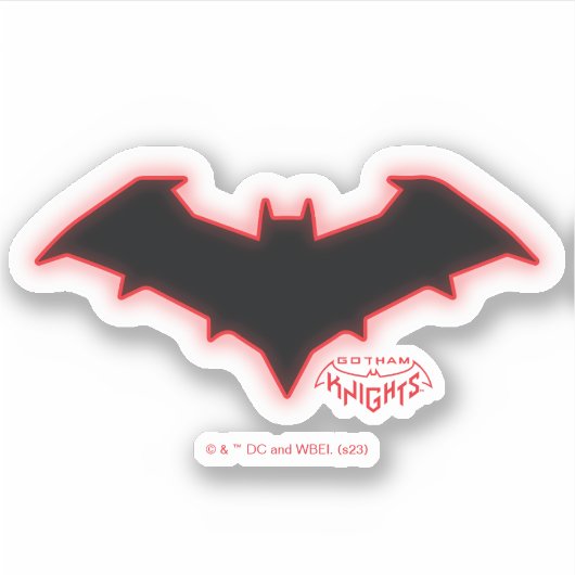 Gotham Knights Red Hood Logo Sticker (Voorkant)