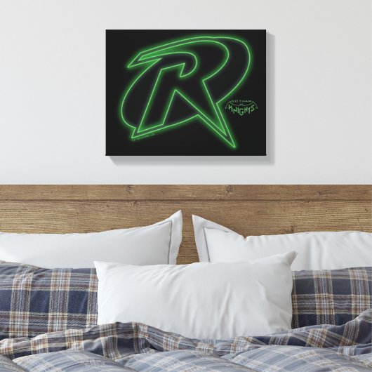 Gotham Knights Robin Logo Canvas Afdruk (Insitu (Slaapkamer))