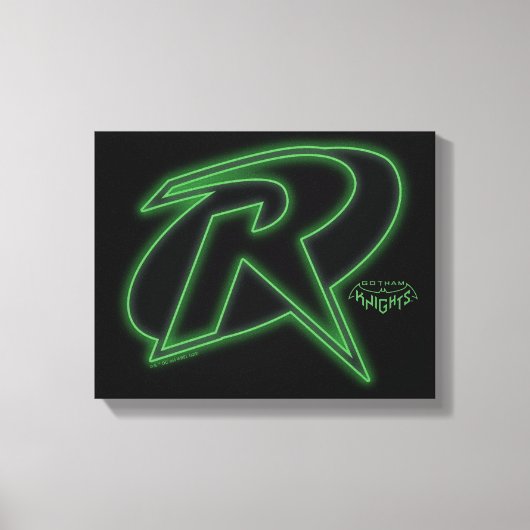Gotham Knights Robin Logo Canvas Afdruk (Voorkant)
