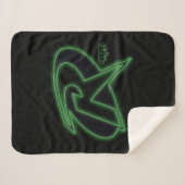 Gotham Knights Robin Logo Sherpa Deken (Voorkant (horizontaal))