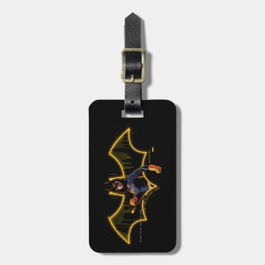 Gotham Ridders Batgirl in Logo Bagagelabel (Voorkant verticaal)