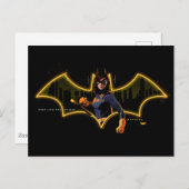 Gotham Ridders Batgirl in Logo Briefkaart (Voorkant / Achterkant)