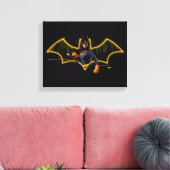 Gotham Ridders Batgirl in Logo Canvas Afdruk (Insitu (Woonkamer))