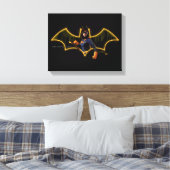 Gotham Ridders Batgirl in Logo Canvas Afdruk (Insitu (Slaapkamer))