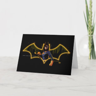 Gotham Ridders Batgirl in Logo Kaart