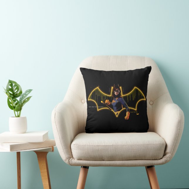Gotham Ridders Batgirl in Logo Kussen (Stoel)