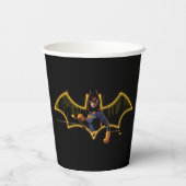 Gotham Ridders Batgirl in Logo Papieren Bekers (Achterkant)