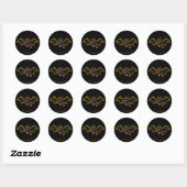Gotham Ridders Batgirl in Logo Ronde Sticker (Vel)