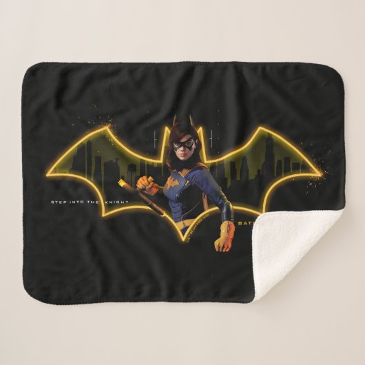 Gotham Ridders Batgirl in Logo Sherpa Deken (Voorkant (horizontaal))