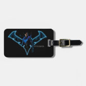 Gotham Ridders Nightwing in Logo Bagagelabel (Voorkant horizontaal)
