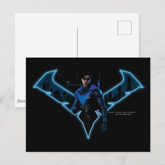 Gotham Ridders Nightwing in Logo Briefkaart (Voorkant / Achterkant)