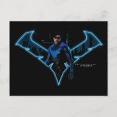 Gotham Ridders Nightwing in Logo Briefkaart (Voorkant)
