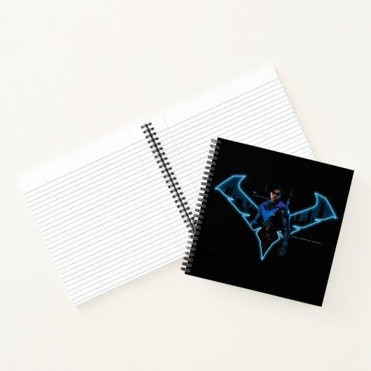 Gotham Ridders Nightwing in Logo Notitieboek (Binnen)