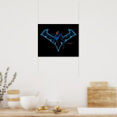 Gotham Ridders Nightwing in Logo Poster (Keuken)