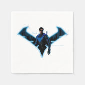 Gotham Ridders Nightwing in Logo Servet (Voorkant)