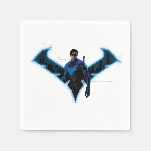 Gotham Ridders Nightwing in Logo Servet (Voorkant)