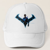 Gotham Ridders Nightwing in Logo Trucker Pet (Voorkant)
