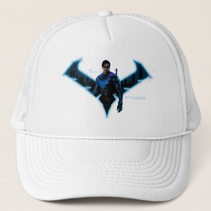 Gotham Ridders Nightwing in Logo Trucker Pet