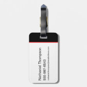 Gotham Ridders Red Hood in Logo Bagagelabel (Achterkant verticaal)