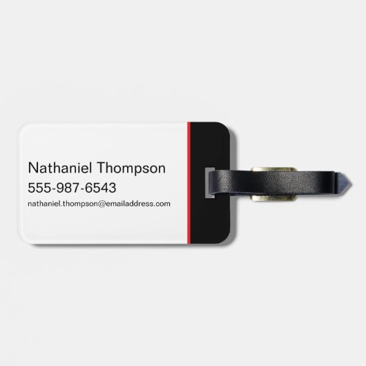 Gotham Ridders Red Hood in Logo Bagagelabel (Achterkant horizontaal)