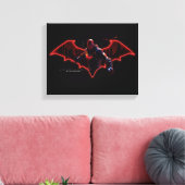 Gotham Ridders Red Hood in Logo Canvas Afdruk (Insitu (Woonkamer))