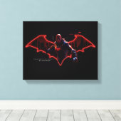 Gotham Ridders Red Hood in Logo Canvas Afdruk (Insitu (Houten vloer))