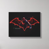 Gotham Ridders Red Hood in Logo Canvas Afdruk (Voorkant)