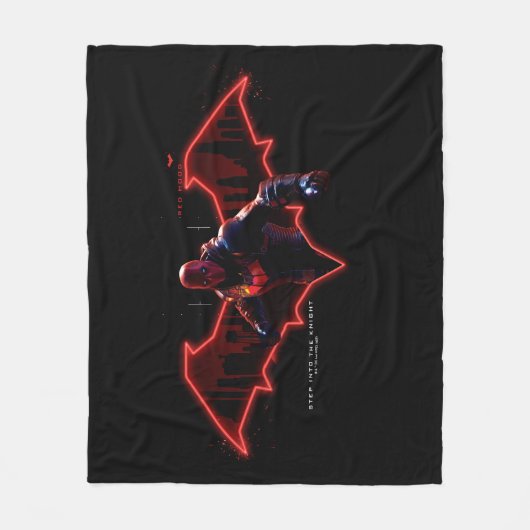 Gotham Ridders Red Hood in Logo Fleece Deken (Voorkant)