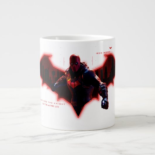 Gotham Ridders Red Hood in Logo Grote Koffiekop (Voorkant)