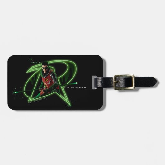 Gotham Ridders Robin in Logo Bagagelabel (Voorkant horizontaal)
