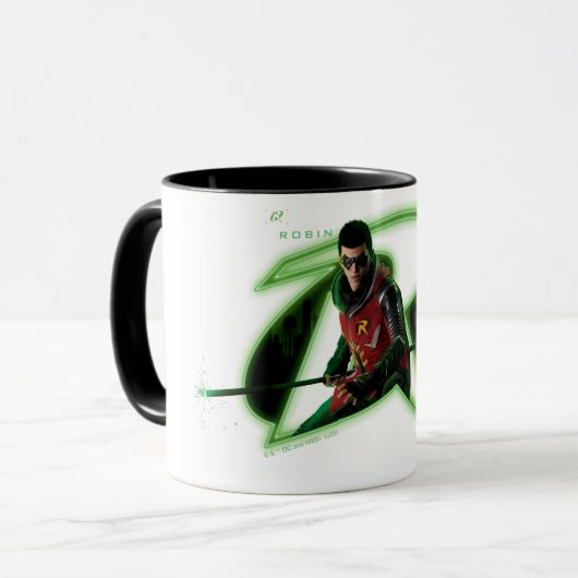 Gotham Ridders Robin in Logo Mok (Voorkant links)