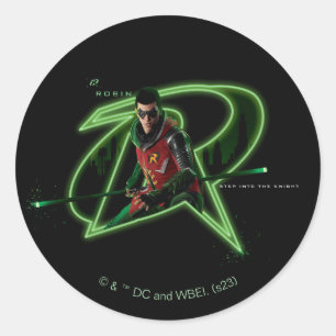 Gotham Ridders Robin in Logo Ronde Sticker