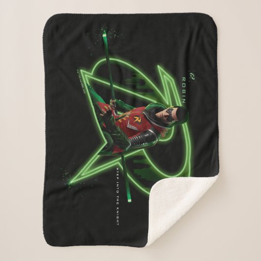 Gotham Ridders Robin in Logo Sherpa Deken (Voorkant)