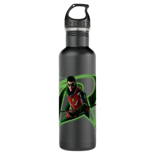 Gotham Ridders Robin in Logo Waterfles (Voorkant)