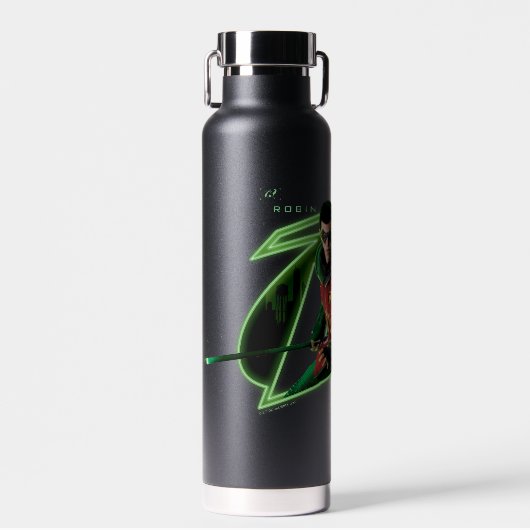 Gotham Ridders Robin in Logo Waterfles (Voorkant)