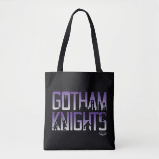 Gotham Ridders Silhouetten in Titel Tote Bag