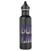 Gotham Ridders Silhouetten in Titel Waterfles (Links)