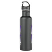 Gotham Ridders Silhouetten in Titel Waterfles (Achterkant)