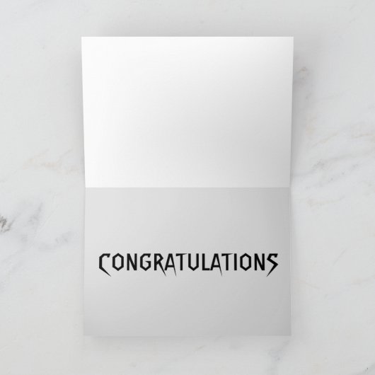 GOTHC SKELET HUWELIJKSKAARTEN KAART (Binnen)