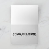 GOTHC SKELETON WEDDING CONGRATULALALALALATIONS KAA KAART (Binnen)